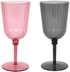 Weinglas Kunststoff assortiert 200 ml - Camping Glas bunt