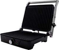 Inventum Kontaktgrill einstellbare Temperatur - große Grillplatte Edelstahl