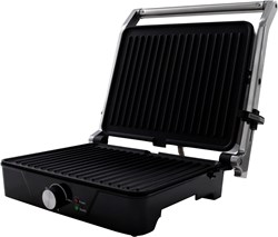 Inventum Kontaktgrill einstellbare Temperatur - große Grillplatte Edelstahl