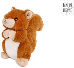 Eichhörnchen Kuscheltier Plüsch 15cm - weiches Spielzeug Kuscheltier