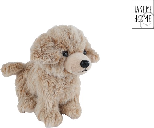 Plüsch Hund Kuscheltier stehend 22cm Take Me Home Spielzeug