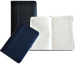 Adressbuch genäht multicolor 11x17cm praktisches Notizbuch
