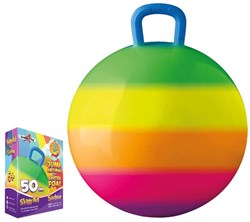 Planet Happy Gebro Harlekijn Hüpfball Regenbogen 50 cm 6+