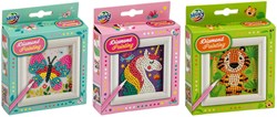 Creative Craft Group Diamond Painting Set Schmetterling mit Rahmen 9,5x9,5 cm