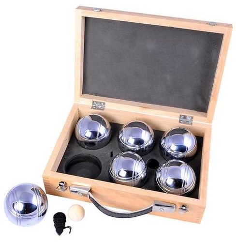 Twisk Boule Set - Luxus Holzkoffer - 6 Kugeln - inklusive Zubehör-2