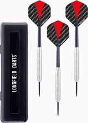 Darts Nickelsilver Blister Steeldartpfeile rot 23 Gramm