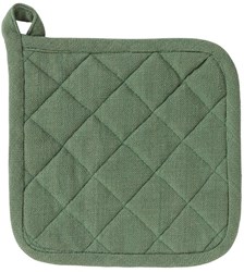 Linen and More Topflappen Baumwolle 20x20cm army green Küchentextilien