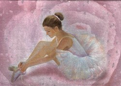 Harlekijn Glitzer-Schmuckkästchen mit Musik. Balleri