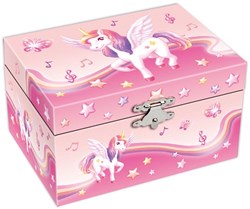 Harlekijn Schmuckkästchen - Musikdose Einhorn Regenbogen Schmuckbox