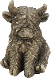 Cilgro Schottisches Hochlandrind Kuscheltier sitzend Yuki XXS 7,5x10,5cm Dekoration