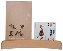 Van Dijk Toys Kartenhalter - Buchenholz 25 cm