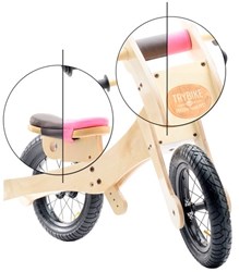 Trybike Laufrad Zubehör - Satteldecke rosa für Holzlaufrad