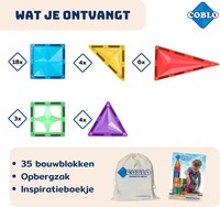 Coblo Spielzeug Magnetische Fliesen Classic 35 Stück-2
