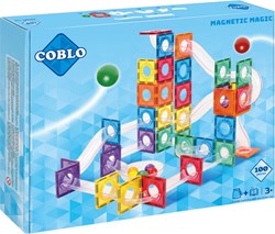 Coblo Spielzeug Magnetische Fliesen Classic Marblerun / Kugelbahn 100 Stücke
