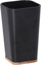 Bathroom Solutions Trinkbecher schwarz Bambus Kunststoff Becher Badezimmer