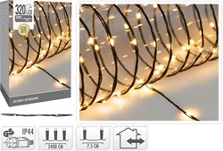 320LED wire Lichterkette extra warmweiß 24 Meter IP44 Weihnachtsbeleuchtung