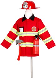Souza for Kids Feuerwehrmann Verkleidungsset - 4-7 Jahre - mit Helm