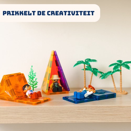 Coblo Spielzeug magnetische Fliesen Mini-Figuren / Püppchen 4 Stücke-3