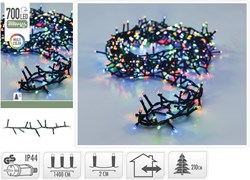 700LED MicroCluster 14M Multi Color IP44 Weihnachtsbeleuchtung