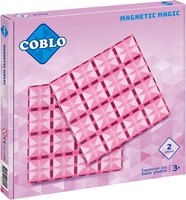 Coblo Spielzeug Magnetische Fliesen Pastell Grundplatten 2 Stück
