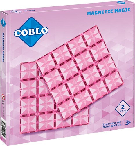 Coblo Spielzeug Magnetische Fliesen Pastell Grundplatten 2 Stück