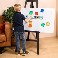 Coblo Spielzeug Magnetische Fliesen Toppers Kleine Buchstaben 60 Stück-3