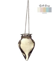 Bloemenvaas Breeze hangend Ø6xH31cm zand