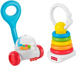 Fisher-Price klassisches Babyspielzeug 2er-Pack Lernspielzeug bunt