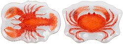 Bord Zeedier Glas Kindergeschirr bunt 17,5x26,5x2,5cm