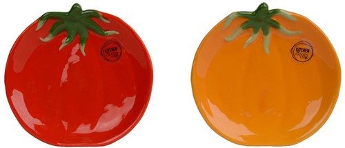 Bord Tomaat Kindergeschirr Kunststoff rot 16x15,5x2,5cm