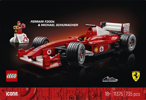 LEGO Icons Ferrari F2004 Formel 1 Bauset Michael Schumacher 11375-2