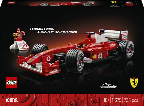 LEGO Icons Ferrari F2004 Formel 1 Bauset Michael Schumacher 11375