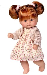Asi Babypuppe Bomboncín 20cm - Puppe mit Blumenkleid und weichem Körper