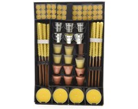 Decoris Citronella Kerzen Display - Sommerliche Kerzenset gegen Mücken