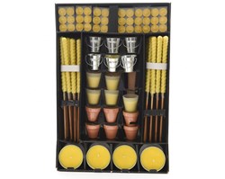 Decoris Citronella Kerzen Display - Sommerliche Kerzenset gegen Mücken