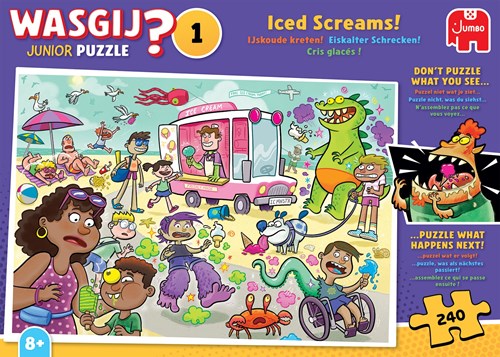 Jumbo Puzzle Wasgij Junior Eiskalte Schreie 240 Teile Kinder-2