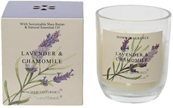 Decoris Duftkerze Lavendel im Glas - entspannende Blumenkerze