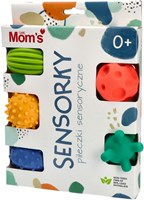 Mom's Care sensorisches Spielzeug Pastell Bälle Set - 5 Stück für Babys