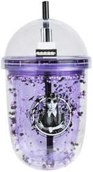 Blue Sky Studios Wednesday Boba Becher - Trinkbecher mit Strohhalm - 350 ml