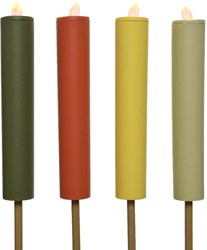 Lumineo Solar-Fackel Kunststoff Gartenbeleuchtung 90cm Stimmungslicht