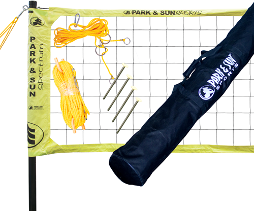 Park&Sun Sports Volleyballnetz Spectrum 2000 Outdoor Set Orange-2