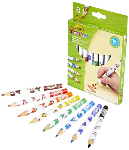 Crayola Buntstifte - Mini Kids dicke Buntstifte 8 Stück