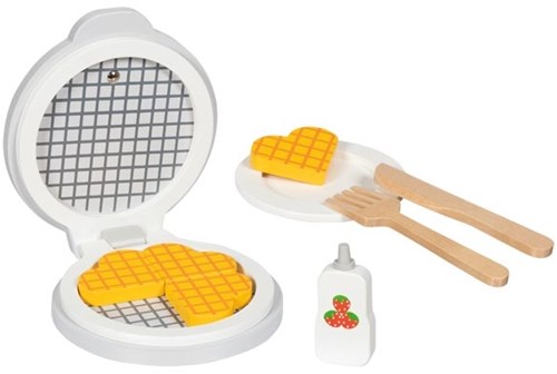 Goki Holz Waffeleisen Spielzeug Set mit Zubehör - 9-teilig-2