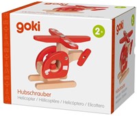 Goki Holz Hubschrauber Spielzeug rot - nachhaltiges FSC Holz-2