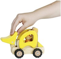 Goki Holz-Bulldozer - Spielzeugfahrzeug für Kinder - Baufahrzeug-2