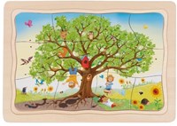 Goki Holzpuzzle Apfelbaum - Lernspielzeug 32 Teile für Kinder-2