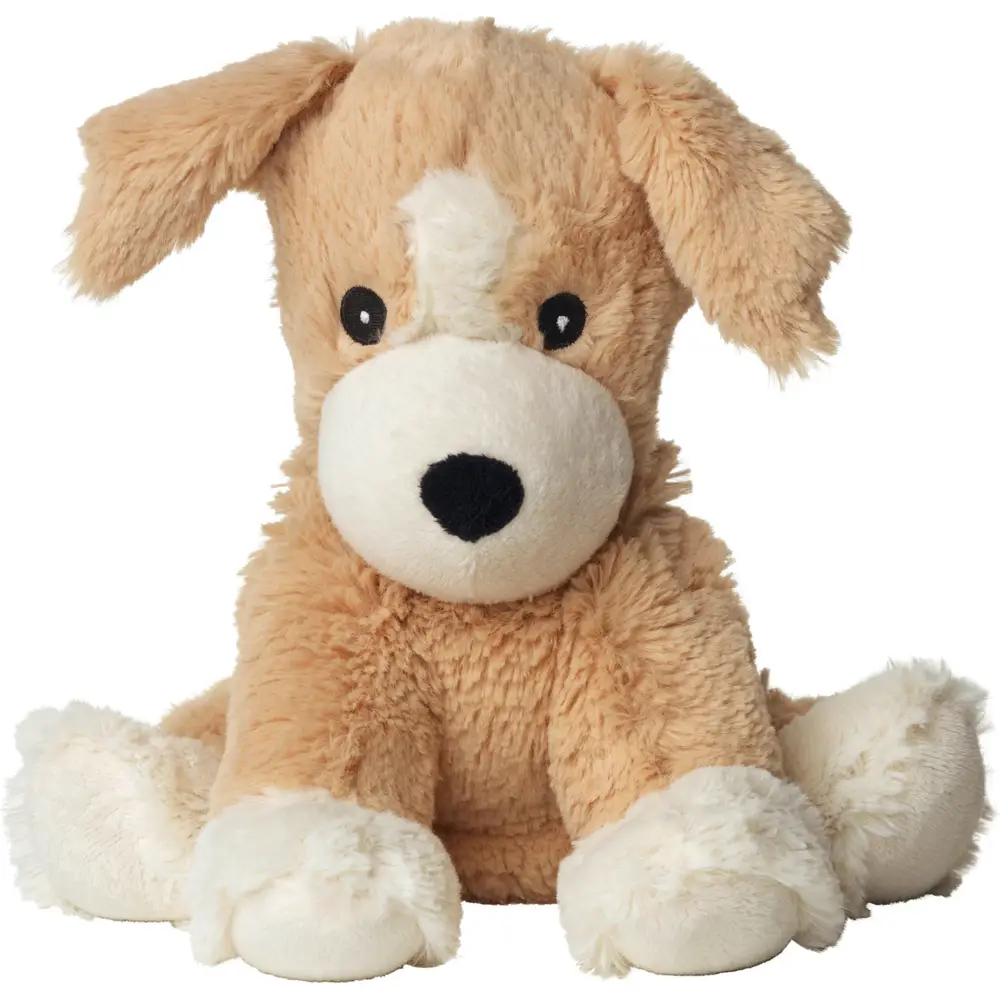 Warmies Mikrowellen Kuscheltier Hund Lavendelduft Plüsch Braun Weiß