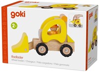 Goki Holz-Bulldozer - Spielzeugfahrzeug für Kinder - Baufahrzeug-3