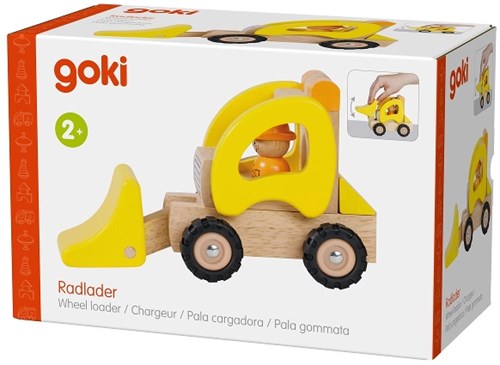 Goki Holz-Bulldozer - Spielzeugfahrzeug für Kinder - Baufahrzeug-3