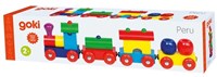 Goki Holzspielzeug Zug - Magnetische Waggons - Buntes Design-3